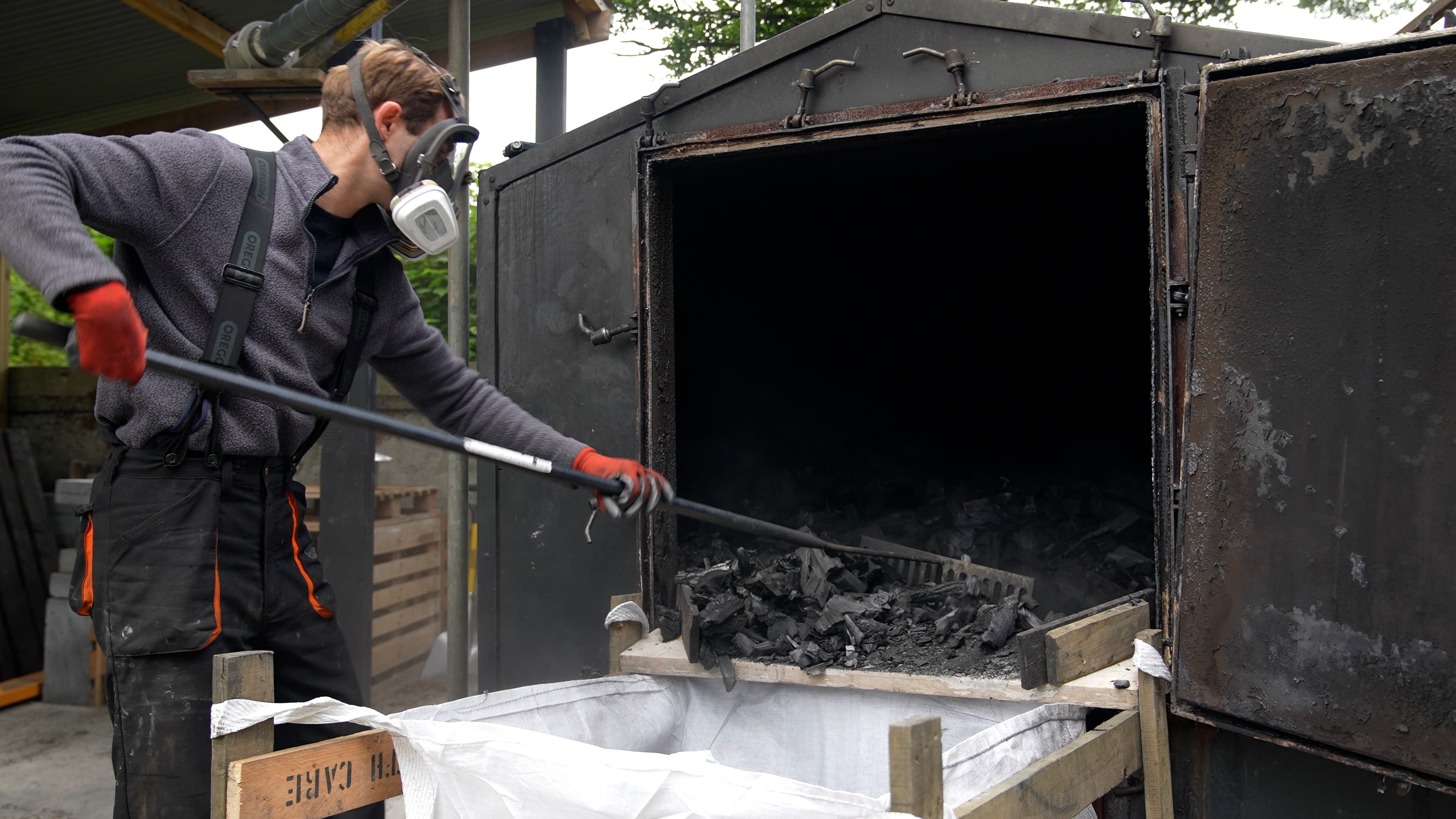 Producing biochar in Cornwall