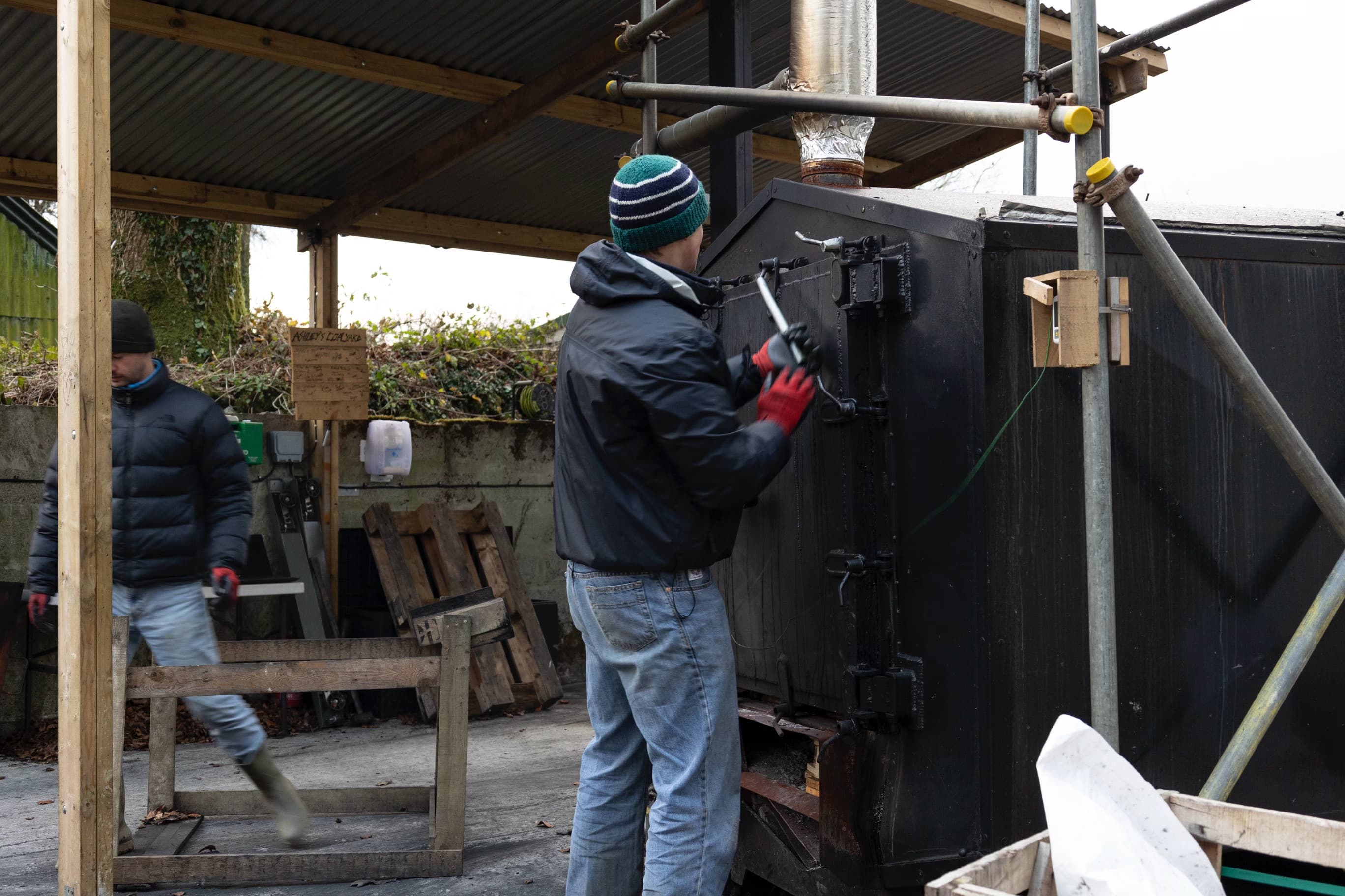 Producing biochar in Cornwall