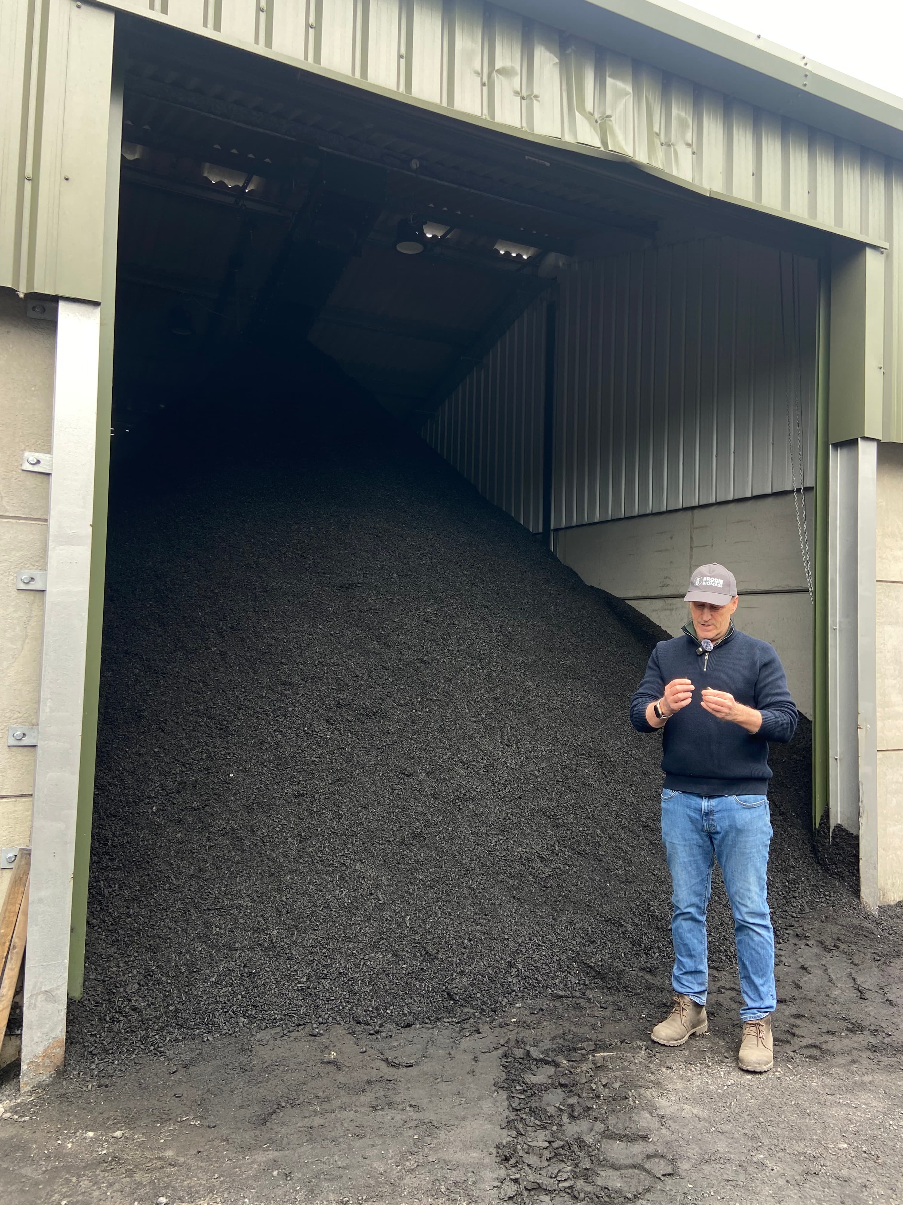 Producing biochar in Surrey